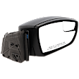 Sedan Passenger Side Mirror, Power Adjust, Non-Heated, Manual Folding, Textured Black, No Signal Light, No Memory, No Puddle Light, No Auto-Dim, With Blind Spot Glass