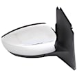 Passenger Side Mirror, Power Adjust, Manual Folding, Heated, Chrome, No Signal Light, No Memory, No Puddle Light, No Auto-Dimming, No Blind Spot Feature
