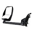 Driver Side Towing Mirror, Manual Adjust, Non-Heated, Manual Folding, Paintable, No Signal Light, No Memory, No Puddle Light, No Auto-Dim, With Blind Spot Glass