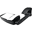 Driver Side Towing Mirror, Manual Adjust, Non-Heated, Manual Folding, Paintable, No Signal Light, No Memory, No Puddle Light, No Auto-Dim, With Blind Spot Glass