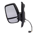 Driver Side Mirror, Power Adjust, Heated, Manual Folding, Textured Black, In-housing Signal Light, No Memory, No Puddle Light, No Auto-Dim, No Blind Spot Feature