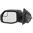 2022 Ford Maverick - Driver Side Mirror, Power Adjust, Non-Heated, Textured Black, Manual Folding, No Signal Light, With Blind Spot Glass, No Memory, No Puddle Light, No Auto-Dim