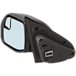 2022 Ford Maverick - Driver Side Mirror, Power Adjust, Non-Heated, Textured Black, Manual Folding, No Signal Light, With Blind Spot Glass, No Memory, No Puddle Light, No Auto-Dim