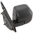 2022 Ford Maverick - Driver Side Mirror, Power Adjust, Non-Heated, Textured Black, Manual Folding, No Signal Light, With Blind Spot Glass, No Memory, No Puddle Light, No Auto-Dim