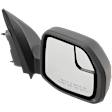 Passenger Side Mirror, Power Adjust, Non-Heated, Manual Folding, Textured Black, No Signal Light, No Memory, No Puddle Light, No Auto-Dim, With Blind Spot Glass