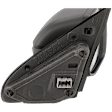 2023 Ford Maverick - Passenger Side Mirror, Power Adjust, Non-Heated, Textured Black, Manual Folding, No Signal Light, With Blind Spot Detection in Glass, No Memory, No Puddle Light, No Auto-Dimming