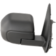2023 Ford Maverick - Passenger Side Mirror, Power Adjust, Non-Heated, Textured Black, Manual Folding, No Signal Light, With Blind Spot Detection in Glass, No Memory, No Puddle Light, No Auto-Dimming
