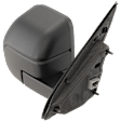 2023 Ford Maverick - Passenger Side Mirror, Power Adjust, Non-Heated, Textured Black, Manual Folding, No Signal Light, With Blind Spot Detection in Glass, No Memory, No Puddle Light, No Auto-Dimming