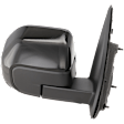 Passenger Side Mirror, Power Adjust, Heated, Manual Folding, Paintable, No Signal Light, No Memory, No Puddle Light, No Auto-Dim, With Blind Spot Glass