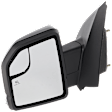 Driver Side Mirror, Power Adjust, Heated, Power Folding, Paintable, In-housing Signal Light, With Memory, With Puddle Light, No Auto-Dim, With Blind Spot Glass