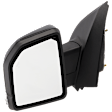 2015 Ford F-150 - Driver Side Mirror, Power Adjust, Heated, Paintable, Power Folding, In-housing Signal Light, With Blind Spot Detection in Glass, With Memory, With Puddle Light, No Auto-Dim