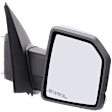 Passenger Side Mirror, Power Adjust, Heated, Power Folding, Chrome, In-housing Signal Light, With Memory, With Puddle Light, No Auto-Dim, With Blind Spot Detection in Glass