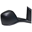 Passenger Side Towing Mirror, Manual Adjust, Manual Folding, Non-Heated, Textured Black, No Signal Light, No Memory, No Puddle Light, No Auto-Dimming, With Blind Spot Glass