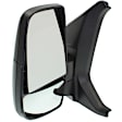 Driver Side Mirror, Power Adjust, Non-Heated, Manual Folding, Textured Black, No Signal Light, No Memory, No Puddle Light, No Auto-Dim, No Blind Spot Feature