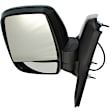Driver Side Mirror, Power Adjust, Non-Heated, Manual Folding, Textured Black, No Signal Light, No Memory, No Puddle Light, No Auto-Dim, No Blind Spot Feature