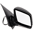 Passenger Side Mirror, Non-Towing, Power Adjust, Power Folding, Heated, Paintable, In-housing Signal Light, With memory, With Puddle Light, No Auto-Dimming, No Blind Spot Feature