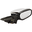 2017 Ford Taurus - Passenger Side Mirror, Power Adjust, Heated, Chrome, Manual Folding, In-housing Signal Light, With Blind Spot Detection in Glass, With Memory, With Puddle Light, No Auto-Dim