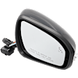 Passenger Side Mirror, Power Adjust, Manual Folding, Heated, Paintable, In-housing Signal Light, With memory, With Puddle Light, No Auto-Dimming, With Blind Spot Detection in Glass