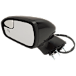 Driver Side Mirror, Power Adjust, Manual Folding, Heated, Paintable, In-housing Signal Light, With memory, With Puddle Light, No Auto-Dimming, No Blind Spot Feature