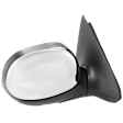 Passenger Side Mirror, Non-Towing, Manual Adjust, Manual Folding, Non-Heated, Chrome, No Signal Light, No Memory, No Puddle Light, No Auto-Dimming, No Blind Spot Feature
