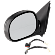 Driver Side Mirror, Power Adjust, Non-Heated, Manual Folding, Paintable, No Signal Light, No Memory, No Puddle Light, No Auto-Dim, No Blind Spot Feature, Contour Style