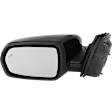 Driver Side Mirror, Power Adjust, Heated, Manual Folding, Paintable, In-housing Signal Light, No Memory, With Puddle Light, No Auto-Dim, With Blind Spot Detection in Glass