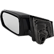 Driver Side Mirror, Power Adjust, Heated, Manual Folding, Paintable, In-housing Signal Light, No Memory, With Puddle Light, No Auto-Dim, With Blind Spot Detection in Glass
