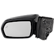 Driver Side Mirror, Power Adjust, Heated, Manual Folding, Paintable, In-housing Signal Light, No Memory, With Puddle Light, No Auto-Dim, With Blind Spot Detection in Glass