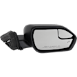 Passenger Side Mirror, Power Adjust, Manual Folding, Heated, Textured Black, No Signal Light, No Memory, No Puddle Light, No Auto-Dimming, No Blind Spot Feature