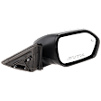 Passenger Side Mirror, Power Adjust, Manual Folding, Heated, Textured Black, In-Housing Signal Light, No Memory, No Puddle Light, No Auto-Dimming, With Blind Spot Detection in Glass