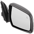 Passenger Side Mirror, Power Adjust, Non-Heated, Manual Folding, Textured Black, No Signal Light, No Memory, No Puddle Light, No Auto-Dim, With Blind Spot Glass