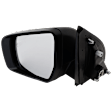 Driver Side Mirror, Power Adjust, Power Folding, Non-Heated, Textured Black, No Signal Light, No Memory, No Puddle Light, No Auto-Dimming, With Blind Spot Glass