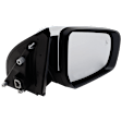 Passenger Side Mirror, Power Adjust, Power Folding, Heated, Chrome, In-Housing Signal Light, No Memory, With Puddle Light, No Auto-Dimming, With Blind Spot Glass