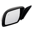 Driver Side Mirror, Power Adjust, Power Folding, Heated, Paintable, In-Housing Signal Light, No Memory, With Puddle Light, No Auto-Dimming, With Blind Spot Glass