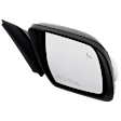 Passenger Side Mirror, Power Adjust, Power Folding, Heated, Paintable, In-Housing Signal Light, No Memory, With Puddle Light, No Auto-Dimming, With Blind Spot Glass