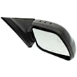 Passenger Side Mirror, Power Adjust, Heated, Manual Folding, Paintable, No Signal Light, With Memory, With Puddle Light, No Auto-Dim, With Blind Spot Detection in Glass