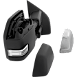 Passenger Side Towing Mirror, Upper - Power , Lower - Manual Adjust, Heated, Power Folding, Paintable, with Memory, with Blind Spot Detection in Glass, with Spotlight and Temp Sensor
