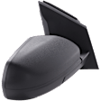 Passenger Side Mirror, Power Adjust, Non-Heated, Manual Folding, Textured Black, No Signal Light, Without Memory Recall, With Puddle Light, No Auto-Dimming, No Blind Spot Feature