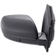 Passenger Side Mirror, Power Adjust, Non-Heated, Manual Folding, Textured Black, No Signal Light, Without Memory Recall, With Puddle Light, No Auto-Dimming, No Blind Spot Feature