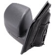 Passenger Side Mirror, Power Adjust, Non-Heated, Manual Folding, Textured Black, No Signal Light, Without Memory Recall, With Puddle Light, No Auto-Dimming, No Blind Spot Feature
