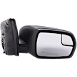 Passenger Side Mirror, Power Adjust, Non-Heated, Manual Folding, Textured Black, No Signal Light, Without Memory Recall, With Puddle Light, No Auto-Dimming, No Blind Spot Feature
