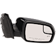 Passenger Side Mirror, Power Adjust, Heated, Manual Folding, Paintable, In-housing Signal Light, No Memory, With Puddle Light, No Auto-Dim, With Blind Spot Glass
