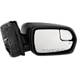 Passenger Side Mirror, Power Adjust, Heated, Manual Folding, Paintable, In-housing Signal Light, With Memory, With Puddle Light, No Auto-Dim, With Blind Spot Glass