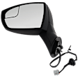 Driver Side Mirror, Power Adjust, Manual Folding, Non-Heated, Textured Black, No Signal Light, No Memory, No Puddle Light, No Auto-Dimming, No Blind Spot Feature