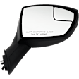 Passenger Side Mirror, Power Adjust, Manual Folding, Non-Heated, Textured Black, No Signal Light, No Memory, No Puddle Light, No Auto-Dimming, No Blind Spot Feature