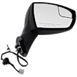 Passenger Side Mirror, Power Adjust, Manual Folding, Non-Heated, Textured Black, No Signal Light, No Memory, No Puddle Light, No Auto-Dimming, No Blind Spot Feature