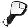 Passenger Side Mirror, Power Adjust, Manual Folding, Non-Heated, Paintable, In-housing Signal Light, No Memory, No Puddle Light, No Auto-Dimming, No Blind Spot Feature