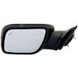 Driver Side Mirror, Power Adjust, Power Folding, Heated, Paintable, In-housing Signal Light, With memory, With Puddle Light, No Auto-Dimming, With Blind Spot Detection in Glass