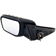 Driver Side Mirror, Power Adjust, Power Folding, Heated, Paintable, In-housing Signal Light, With memory, With Puddle Light, No Auto-Dimming, With Blind Spot Detection in Glass