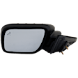 Driver Side Mirror, Power Adjust, Power Folding, Heated, Paintable, In-housing Signal Light, With memory, With Puddle Light, No Auto-Dimming, With Blind Spot Detection in Glass